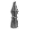 1" Cast Iron Tassel Spear Point Finial cast iron tassle spear point finial, spear point finial, cast iron spear point finial, spear finial, cast iron spear finial, metal finial, metal fence post, designmaster, fence accessories, cast iron fence accessories, fence finials, fence post caps, cast iron post caps, cast iron fence post caps