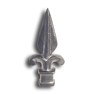 1/2" Cast Iron Spear Point Finial cast iron spear point finial, cast iron finial, spear point finial, metal finial, fence accessories, designmaster, cast iron fence accessories, fence posts, cast iron finials for sale, finials, spear finails, decorative finials, fence posts, ts distributors