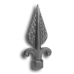 Cast Iron Spear Point Decorative Finial Available in 2 Sizes cast iron spear point decorative finial, decorative finials, cast iron finials, spear point finials, decorative cast iron finials, fence accessories, cast iron fence accessories, post caps, fence post caps, cast iron post caps, cast iron fence post caps, ts distributors