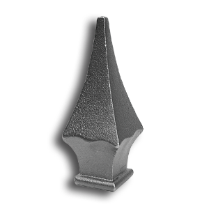 Cast Iron Spear Pointed Finial Available in 2 Sizes cast iron spear pointed finials, cast iron spear point finial, cast iron finial, spear point finial, metal finial, fence accessories, designmaster, cast iron fence accessories, fence posts, cast iron finials for sale, finials, spear finails, decorative finials, fence posts, ts distributors