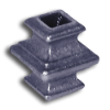 Cast Iron Baluster Collar - Square forged steel finial, cast iron bushings, brass finial, bushings, baluster, cast iron baluster collar, cast iron shoes and bases, brass baluster, powder-coated, zinc square shoe, aluminum baluster collar, simshoe, ts distributors