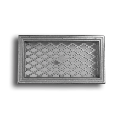 Recessed Vent - 7/8" x 1-1/2" Grid Size Cast iron casting, cast iron panels, panels, fence panels, decorative fence panels, decorative panels, metal panels, recessed vent design, recesed vent panel, ts distributors