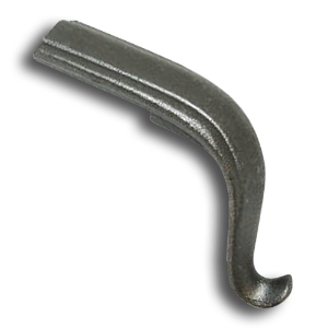 Cast Iron Lamb's Tongue Handrail End for Angled Runs - BEVELED decorative metal bars, decorative metal tubes, hammered metal bars, forged pickets, steel handrails, hand rail end pieces, cast iron, aluminum handrails, finials, plastic scroll, cast iron finials, decorative spear points, blacksmith brand, cast iron newel, steel fittings, steel brackets, handrail brackets, decorative steel bars, decorative steel tubes