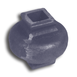 Cast Iron Baluster Collar 1/2" forged steel finial, cast iron bushings, brass finial, bushings, baluster, cast iron baluster collar, cast iron shoes and bases, brass baluster, powder-coated, zinc square shoe, aluminum baluster collar, simshoe, ts distributors