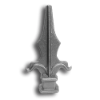 3/4" Cast Iron Spear Point Finial cast iron spear point finial, cast iron finial, spear point finial, metal finial, fence accessories, designmaster, cast iron fence accessories, fence posts, cast iron finials for sale, finials, spear finails, decorative finials, fence posts, ts distributors