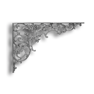 Bird of Paradise Corner Bracket Corner Bracket, Birds of Paradise Design, Cast Iron Bracket, Cast Iron Castings, Cast Iron Corner Bracket, Cast Iron Shelf Bracket, TS Distributors 