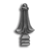 5/8" Cast Iron Ball Point Finial cast iron ball point finial, finials, cast iron finials, fence accessories, cast iron fence accessories, ball point finial, metal fence post fianial, post caps, fence posts, decorative fence finials, cast iron finials for sale, metal post finials, plain ball and point finial, hip-knob, ts distributors