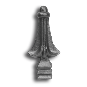 5/8" Cast Iron Ball Point Finial cast iron ball point finial, finials, cast iron finials, fence accessories, cast iron fence accessories, ball point finial, metal fence post fianial, post caps, fence posts, decorative fence finials, cast iron finials for sale, metal post finials, plain ball and point finial, hip-knob, ts distributors