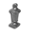 1" Cast Iron Urn Style Post Cap cast iron urn style post cap, urn style post cap, cast iron post cap, fencepost cap, metal post cap, fence accessories, cast iron fence accessories, fence finials, decorative post caps, cast iron finials, finials and post caps, metal fence post finials, ts distributors