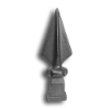 1" Cast Iron Spear Point Finial cast iron spear point finial, cast iron finial, spear point finial, metal finial, fence accessories, designmaster, cast iron fence accessories, fence posts, cast iron finials for sale, finials, spear finails, decorative finials, fence posts, ts distributors