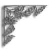 Corner Bracket - California Oak Design Corner Bracket, California Oak Design, Cast Iron Bracket, Cast Iron Castings, Cast Iron Corner Bracket, Cast Iron Shelf Bracket, TS Distributors 