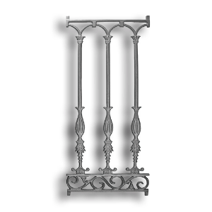 Railing Panel Cast iron casting, cast iron panel, railing panel, decorative panels, metal panels, cast iron railing panels, metal railing panels, decorative cast iron railing panels