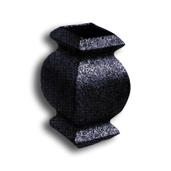 Cast Iron Baluster Collar 1/2" forged steel finial, cast iron bushings, brass finial, bushings, baluster, cast iron baluster collar, cast iron shoes and bases, brass baluster, powder-coated, zinc square shoe, aluminum baluster collar, simshoe, ts distributors