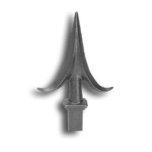 1" Cast Iron Spear Point Plug cast iron spear point finial, cast iron finial, spear point finial, metal finial, fence accessories, designmaster, cast iron fence accessories, fence posts, cast iron finials for sale, finials, spear finails, decorative finials, fence posts, ts distributors