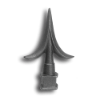 3/4" Cast Iron Spear Point Finial cast iron spear point finial, cast iron finial, spear point finial, metal finial, fence accessories, designmaster, cast iron fence accessories, fence posts, cast iron finials for sale, finials, spear finails, decorative finials, fence posts, ts distributors