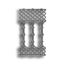 Railing Panel - Lattice Design Cast iron casting, cast iron panel, railing panel, decorative panels, metal panels, cast iron railing panels, metal railing panels, decorative cast iron railing panels, lattice design