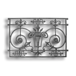 Panel - Neoclassical Design Cast iron casting, cast iron panels, panels, fence panels, decorative fence panels, decorative panels, metal panels, neoclassical design, neoclassical panels, ts distributors
