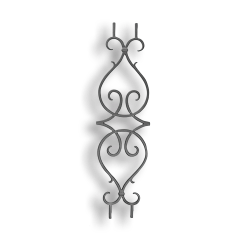 Contemporary Spanish Picket Cast iron panel, panel, traditional design, traditional panel, fence panels, metal panels, decorative panels
