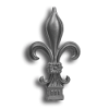 Cast Iron Fleur de Lis Finial Available in 3 Sizes cast iron fleur-de-lis finial, fleur-de-lis design, cast iron finial, finials, decorative finials, metal finials, fence accessories, designmaster, cast iron spear finial, fleur de lis fence finial, cast iron fleur de lis finial, fleur de lis, metal finial