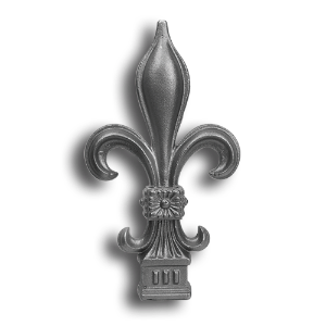 Cast Iron Fleur de Lis Finial Available in 3 Sizes cast iron fleur-de-lis finial, fleur-de-lis design, cast iron finial, finials, decorative finials, metal finials, fence accessories, designmaster, cast iron spear finial, fleur de lis fence finial, cast iron fleur de lis finial, fleur de lis, metal finial