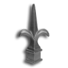 3/4" Cast Iron Spear Point Finial cast iron spear point finial, cast iron finial, spear point finial, metal finial, fence accessories, designmaster, cast iron fence accessories, fence posts, hip-knob, cast iron finials for sale, finials, spear finails, decorative finials, fence posts, ts distributors