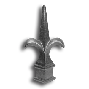 3/4" Cast Iron Spear Point Finial cast iron spear point finial, cast iron finial, spear point finial, metal finial, fence accessories, designmaster, cast iron fence accessories, fence posts, hip-knob, cast iron finials for sale, finials, spear finails, decorative finials, fence posts, ts distributors