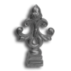 Cast Iron Oak Point Finial Available in 3 Sizes cast iron oak point finial, oak point finial, finials, cast iron finials, metal finials, decorative finials, fence accessories, designmaster, fence posts, decorative fence finials, fence finials, metal fence post finials, oak pointe finial, cast iron fence accessories, ts distributors