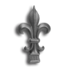 Cast Iron Fleur-de-Lis Finials Available in 4 Sizes cast iron fleur-de-lis finial, fleur-de-lis design, cast iron finial, finials, decorative finials, metal finials, fence accessories, designmaster, cast iron spear finial, fleur de lis fence finial, cast iron fleur de lis finial, fleur de lis, metal finial, hip-knob, cast iron hip-knob, ts distributors