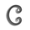 Cast Iron Gate Topper or Insert Cast iron casting, C-Scroll, decorative picket casting, picket casting, metal casting, cast iron scroll, railing, rail accessories, ts distributors