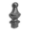 1" Cast Iron Ball Top Plug cast iron ball top finial, ball top finial, cast iron finial, decorative finial, fence accessories, cast iron fence accessories, ball top design finial, metal post caps, cast iron post caps,  metal fence post finials, metal fence finials, ball top post cap, designmaster, fence posts, ts distributors 