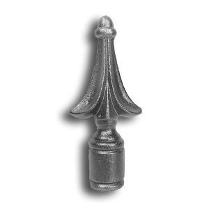 1/2" Cast Iron Ball Top Spear Finial cast iron ball top spear finial, cast iron finial, spear finial, finials, metal finials, metal post caps, post caps, cast iron post caps, decorative finials, decorative post caps, fence post cap, fence accessories, cast iron fence accessories, ts distributors
