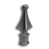 1/2" Cast Iron Ball Point Finial cast iron ball point finial, finials, cast iron finials, fence accessories, cast iron fence accessories, ball point finial, metal fence post fianial, post caps, fence posts, decorative fence finials, cast iron finials for sale, metal post finials, plain b
