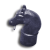 Cast Iron Horse Head Post Cap cast iron horse head post cap, post cap, cast iron post cap, horse head post cap, decorative post cap, fence post cap, cast iron fence post cap, finials, fence finials, cast iron fence finials, fence accessories, cast iron fence accessories