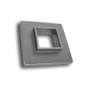 Cast Iron Square Shoe 2" forged steel finial, cast iron bushings, brass finial, bushings, baluster, cast iron baluster collar, cast iron shoes and bases, brass baluster, powder-coated, zinc square shoe, aluminum baluster collar, simshoe, ts distributors