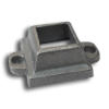 Cast Iron Flange Shoe 1-1/4" forged steel finial, cast iron bushings, brass finial, bushings, baluster, cast iron baluster collar, cast iron shoes and bases, brass baluster, powder-coated, zinc square shoe, aluminum baluster collar, simshoe, ts distributors