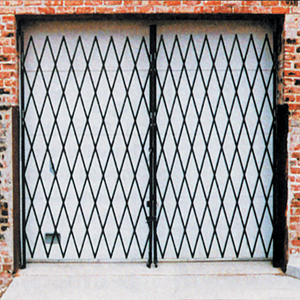 Double Expanding Security Gate expanding gate, security gate, prefab gate, entrance gate, storefront gate, expanding metal gate, accordion gate