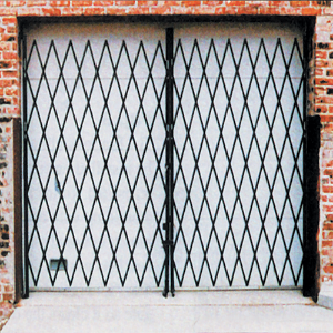 Double Expanding Security Gate expanding gate, security gate, prefab gate, entrance gate, storefront gate, expanding metal gate, accordion gate