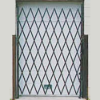 Single Expanding Security Gate expanding gate, security gate, prefab gate, entrance gate, storefront gate, expanding metal gate, accordion gate
