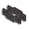 2" Two Direction Panel Bracket two direction panel bracket, panel brackets, brackets, 2" panel bracket, two inch panel bracket, fence accessories, gate accessories, gate hardware, walk gates, fence panels, custom fencing, commercial fenceing, residential fencing, ts distributors