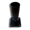 Post Flange Bracket post flange bracket, fence bracket, gate brackets, gate hardware, fence hardware, galvanied steel, powder-coated finish, mounting brackets, post and pole brackets, fence accessories, flanges, commercial fencing, residential fencing, ornamental walk gates, walk gates, ts distributors