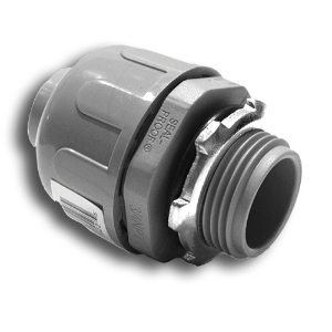 3/4" Liquidtite Nylon Connector Access control, gate operators, viking, doorking, liftmaster, apollo, eagle, swing gate, slide gate, BFT, Ramset, loop detctor, transmitter, 315 MHz, 2.0 technology, superior gate operaator, phobos, oxi receiver, residential swing gates, wireless keypads, ramset, electromagnetic lock ,Maglock, access controller, push to exit, proximity reader, cellular callbox, telephone entry system, board kit, intercom, photoeye kits, seco-larm, EMX, click2enter, emergency entry box, lead-acid battery, THALIA, conduit, screw connector, back-up power