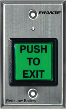 Seco-Larm Wireless Request-to-Exit Plate Access control, wireless request to exit plate, rocker switch, exit button