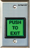 Illuminated Push-to-Exit Plate Access control, gate operators, viking, doorking, liftmaster, apollo, eagle, swing gate, slide gate, BFT, Ramset, loop detctor, transmitter, 315 MHz, 2.0 technology, superior gate operaator, phobos, oxi receiver, residential swing gates, wireless keypads, ramset, electromagnetic lock ,Maglock, access controller, push to exit, proximity reader, cellular callbox, telephone entry system, board kit, intercom, photoeye kits, seco-larm, EMX, click2enter, emergency entry box, lead-acid battery, THALIA, conduit, screw connector, back-up power