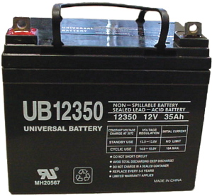 12 Volt - 35 Amp Hour  Non-Spillable Sealed Cap Battery Access control, gate operators, viking, doorking, liftmaster, apollo, eagle, swing gate, slide gate, BFT, Ramset, loop detctor, transmitter, 315 MHz, 2.0 technology, superior gate operaator, phobos, oxi receiver, residential swing gates, wireless keypads, ramset, electromagnetic lock ,Maglock, access controller, push to exit, proximity reader, cellular callbox, telephone entry system, board kit, intercom, photoeye kits, seco-larm, EMX, click2enter, emergency entry box, lead-acid battery, THALIA, conduit, screw connector, back-up power