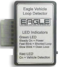 Eagle Vehicle Plug-In Loop Detector Access control, gate operators, viking, doorking, liftmaster, apollo, eagle, swing gate, slide gate, BFT, Ramset, loop detctor, transmitter, 315 MHz, 2.0 technology, superior gate operaator, phobos, oxi receiver, residential swing gates, wireless keypads, ramset, electromagnetic lock ,Maglock, access controller, push to exit, proximity reader, cellular callbox, telephone entry system, board kit, intercom, photoeye kits, seco-larm, EMX, click2enter, emergency entry box, lead-acid battery, THALIA, conduit, screw connector, back-up power