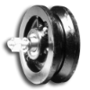 Cast Iron "V" Groove Wheels gate hardware, cast iron wheel, sliding door track bracket