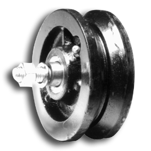Cast Iron "V" Groove Wheels gate hardware, cast iron wheel, sliding door track bracket