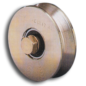 Premium 4" Steel V-Groove Wheels gate hardware, gate closer, lockey, adjustable hydraulic, fence, self-closing, hinge set, door closer, gate locks, swing gate, exit control hardware, deadlocking gate, free exit push, handle converter, sliding gate lock, code lock, mechanical lock, gate keeper, safety gate latch, magna-latch,  heavy-duty exit, back catch, gate latch, barrel bolt, barrel hinge, piano hinge, weldable hinge, cane bolt, drop bolt, tru-close, lokklatch, self closing hinge, magnatic latch, security keeper, locinox, bar adaptor, bat-wing hinge, steel mailbox, aluminum sliding gate track, trolley wheels, sliding door track bracket