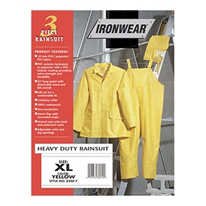 Three-Piece Rainsuit Caution tape, halogen flood lights, polyethylene fence, barricade fence, crowd control fence, oxy-acetylene cutting tips, flashback arrestors, miller, blacksmith brand, pesticide respirator, welding respirator, polycarbonate face shield, welding goggle, wire cup brush, wire wheel, Irwin drill bit, resin fiber sanding disk, shank kit for polishing pad, Bearcat, Dewalt, bi-metal hole saw, grinding wheels, saw cut-off wheel, chop-saw wheel, abrasive flap wheel, Quikrete, polyurethane self-leveling sealant, weld cleaning hammers, Irwin quick grip, the original vise-grip, wire clamp, GOJO, MIG pliers, Aviation, crescent professional tool set, cable hoist, manual chain hoist, Komelon, polycast, contour gauge