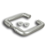 Locinox ADA Compliant Double Aluminum Handles gate hardware, aluminum handles, Locinox handles, double handles